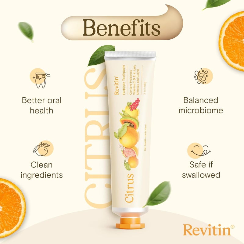 Revitin Natural Toothpaste and Prebiotic Oral Therapy (5 pack) - Image 2